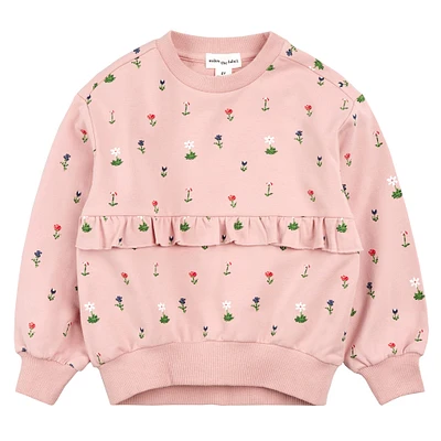 Disty Riffled Sweatshirt 2-6X