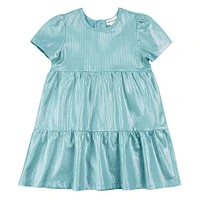 Tiered Reef Lamé Dress 2-7y