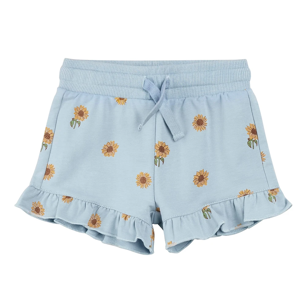 Sunflower Ruffled Shorts 2-6X