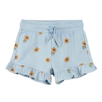 Sunflower Ruffled Shorts 2-6X