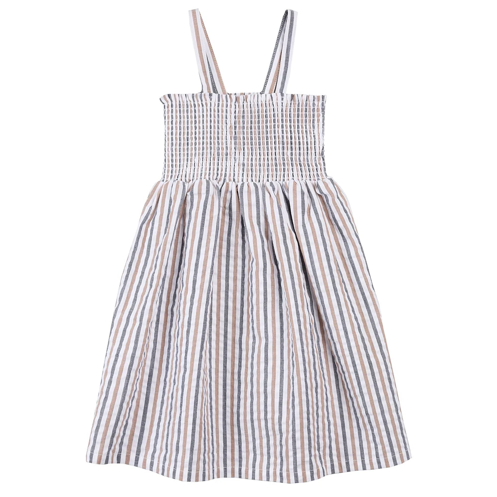 Robe Rayée Marine 2-6x