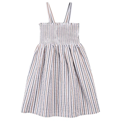 Robe Rayée Marine 2-6x