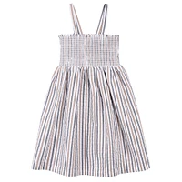 Robe Rayée Marine 2-6x