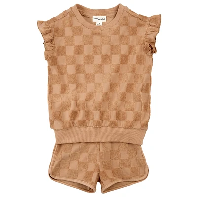 Ensemble de 2 Pièces Damier 3-24mois