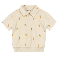 Pineapple Zip Polo 2-7y