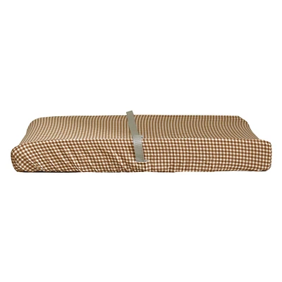 Housse Matelas à Langer- Vichy Brun