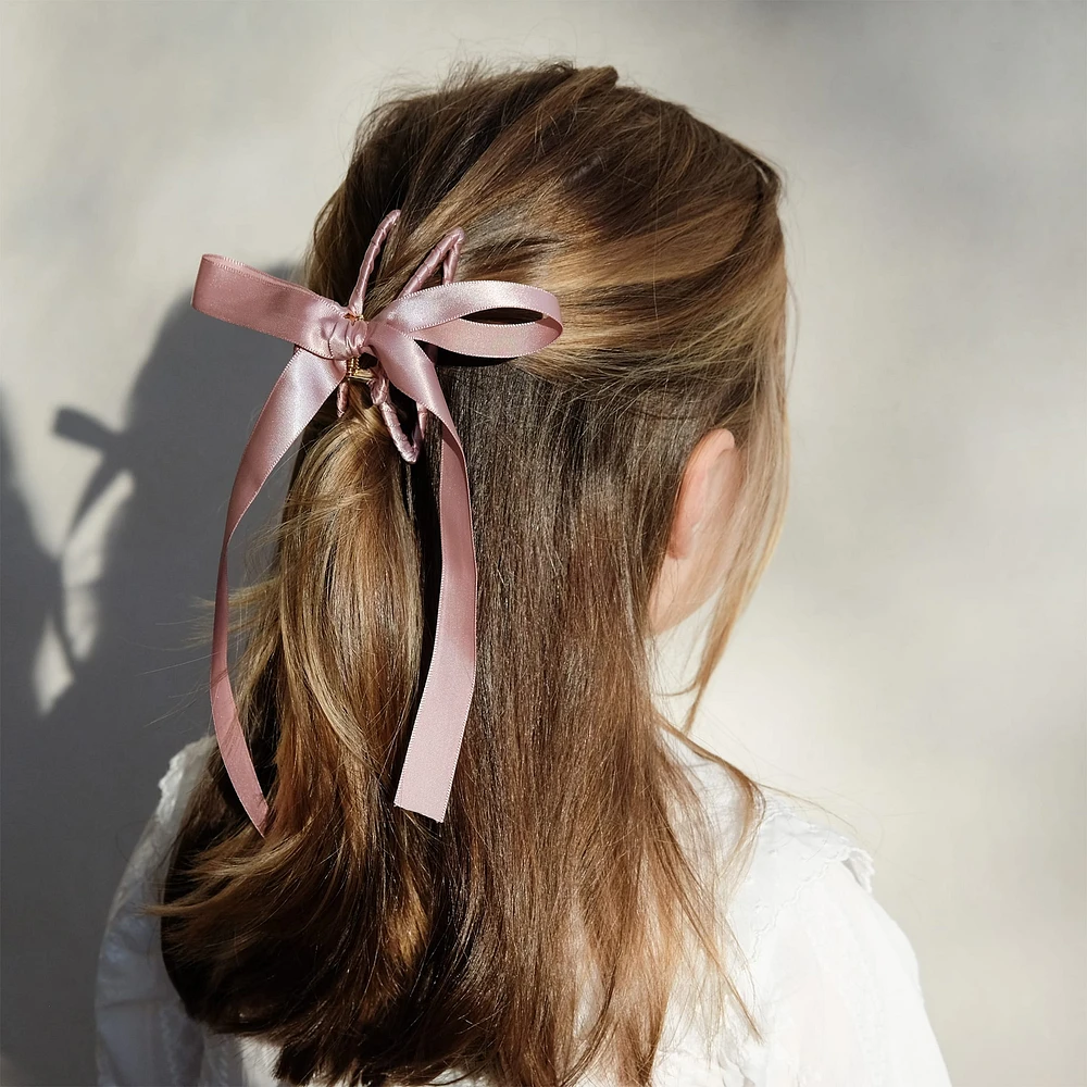 Ribbon Wrapped Claw Clip