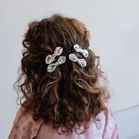 Barrettes Boucles Florales