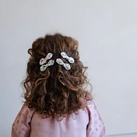 Barrettes Boucles Florales
