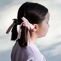 Stripes Bow Scrunchies (4)