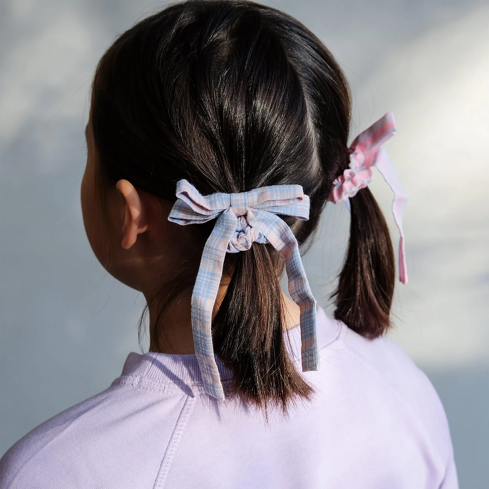 Stripes Bow Scrunchies (4)