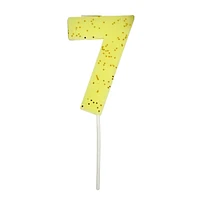 Bougie Numéro 7 Couleur Jaune