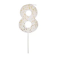 Bougie Numéro 8 Couleur Blanche