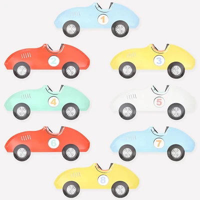 Assiettes de Carton (8) -  Auto Course