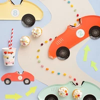 Assiettes de Carton (8) -  Auto Course