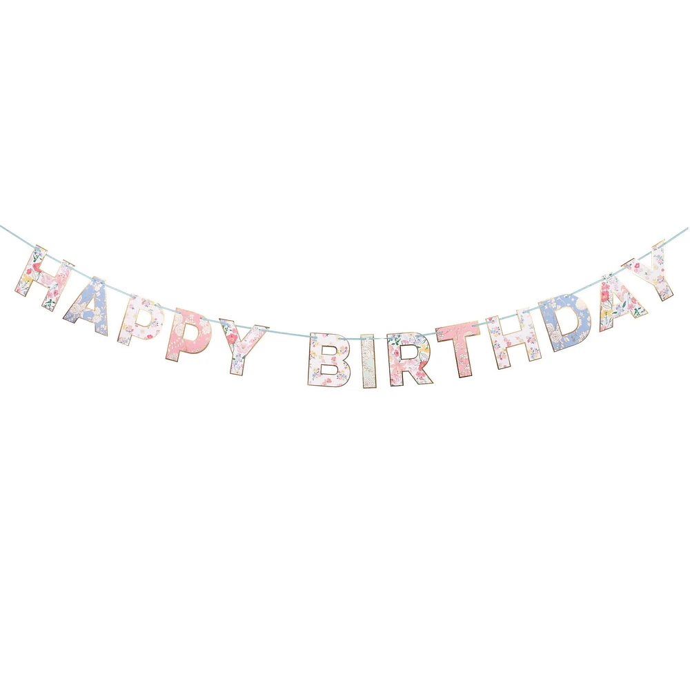 English Garden Birthday Garland