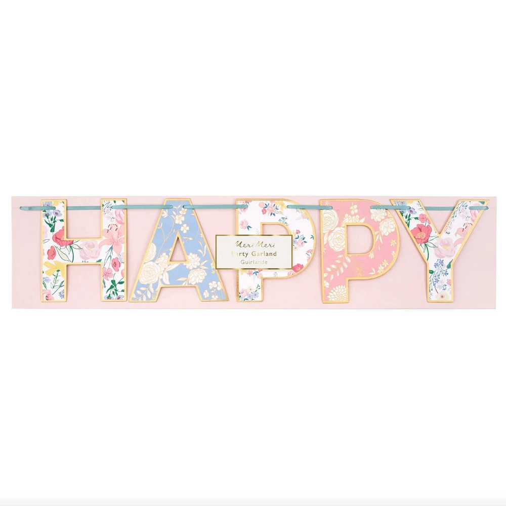 English Garden Birthday Garland