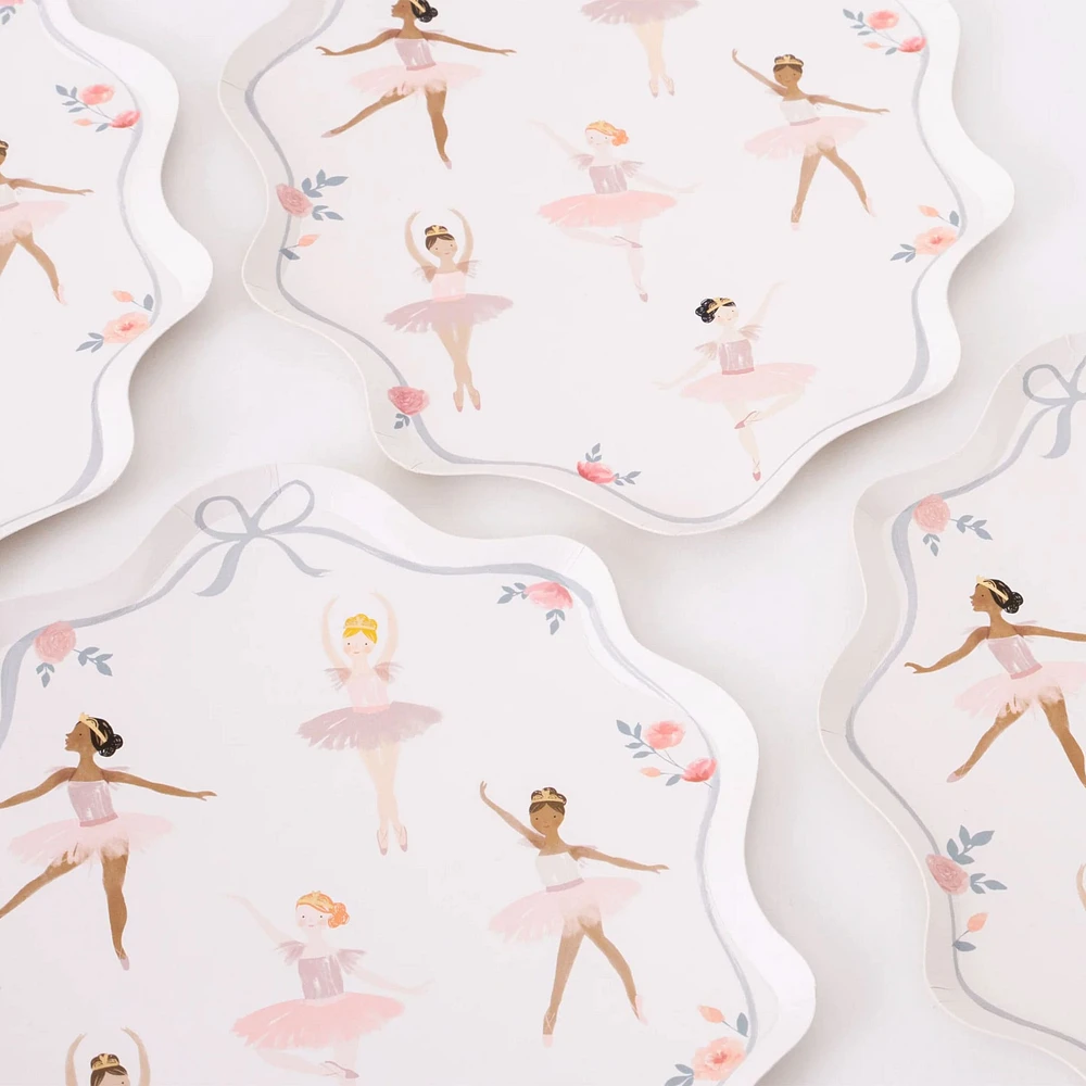 Assiettes de Carton (8) -  Ballerines