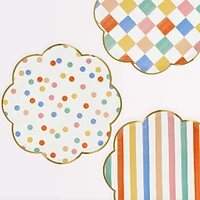 Colorful Pattern Dinner Plates (8)