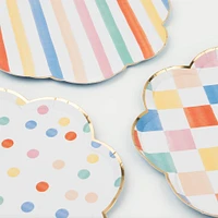 Colorful Pattern Dinner Plates (8)