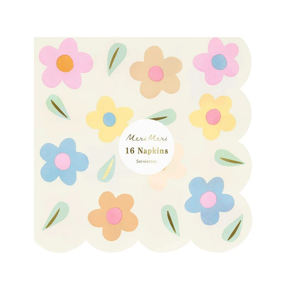 Happy Flowers Large Napkins (16)