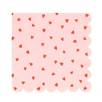 Serviettes en Papier (16) - Coeurs