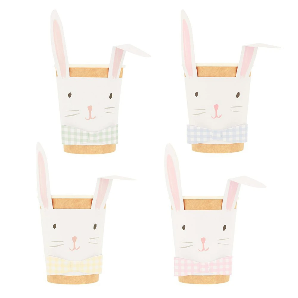 Verres en Carton (8) - Lapins