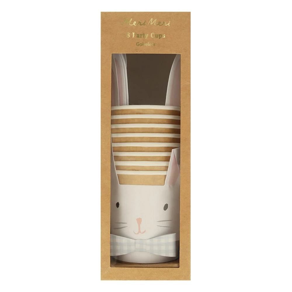 Verres en Carton (8) - Lapins