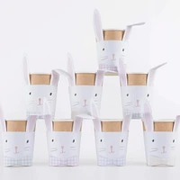 Verres en Carton (8) - Lapins