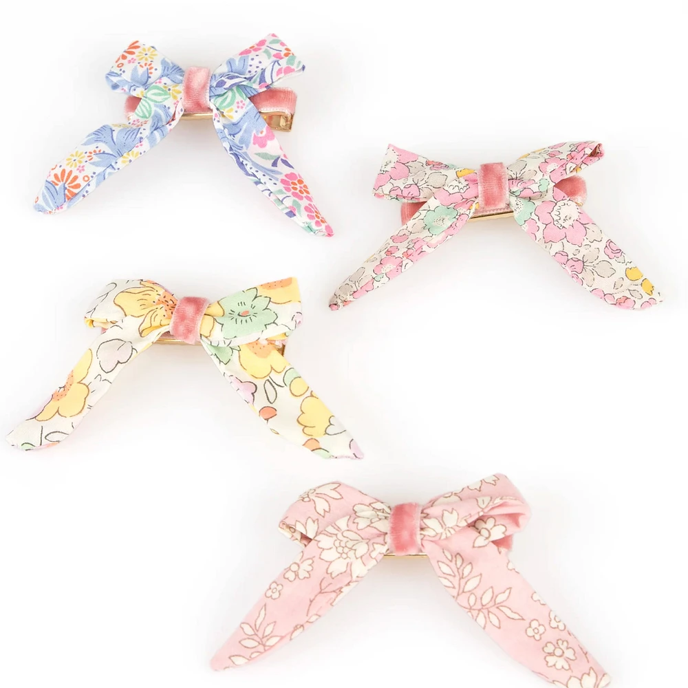 Barrettes Boucles Florales (4)