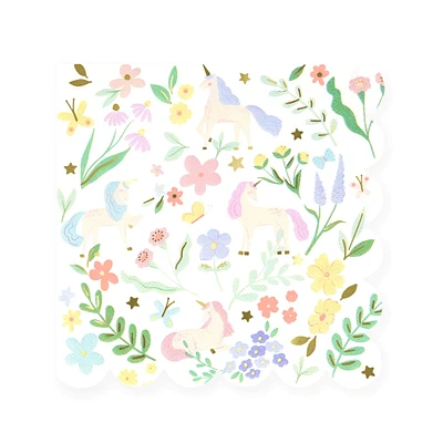 Serviettes en Papier (16) - Licornes