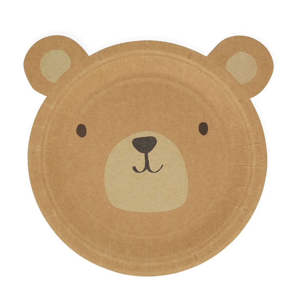 Assiettes de Carton (8) - Ours