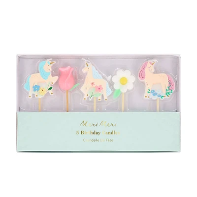 Meadow Unicorns Candles(5)