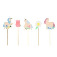 Meadow Unicorns Candles(5)
