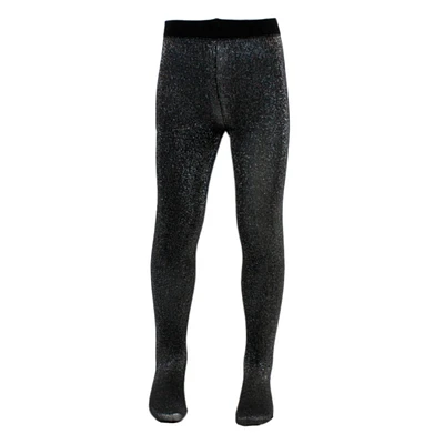 Black Lurex Tights  2-14y