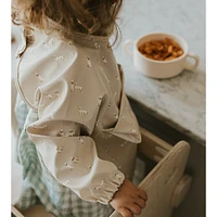 Long-sleeved Bib with integrated pocket 6-24m -Dogs