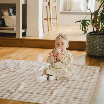 Waterproof Multi-Purpose Floor Mat - Caramel Gingham