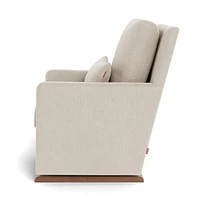 Fauteuil Berçant Como - Noyer / Dune