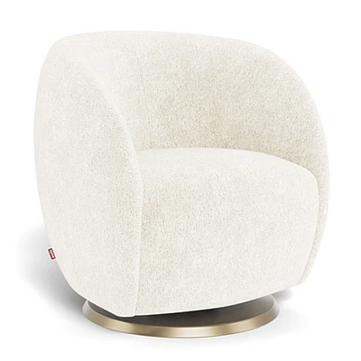 Gem Rocking and Swivel Glider - Sheepskin / Gold