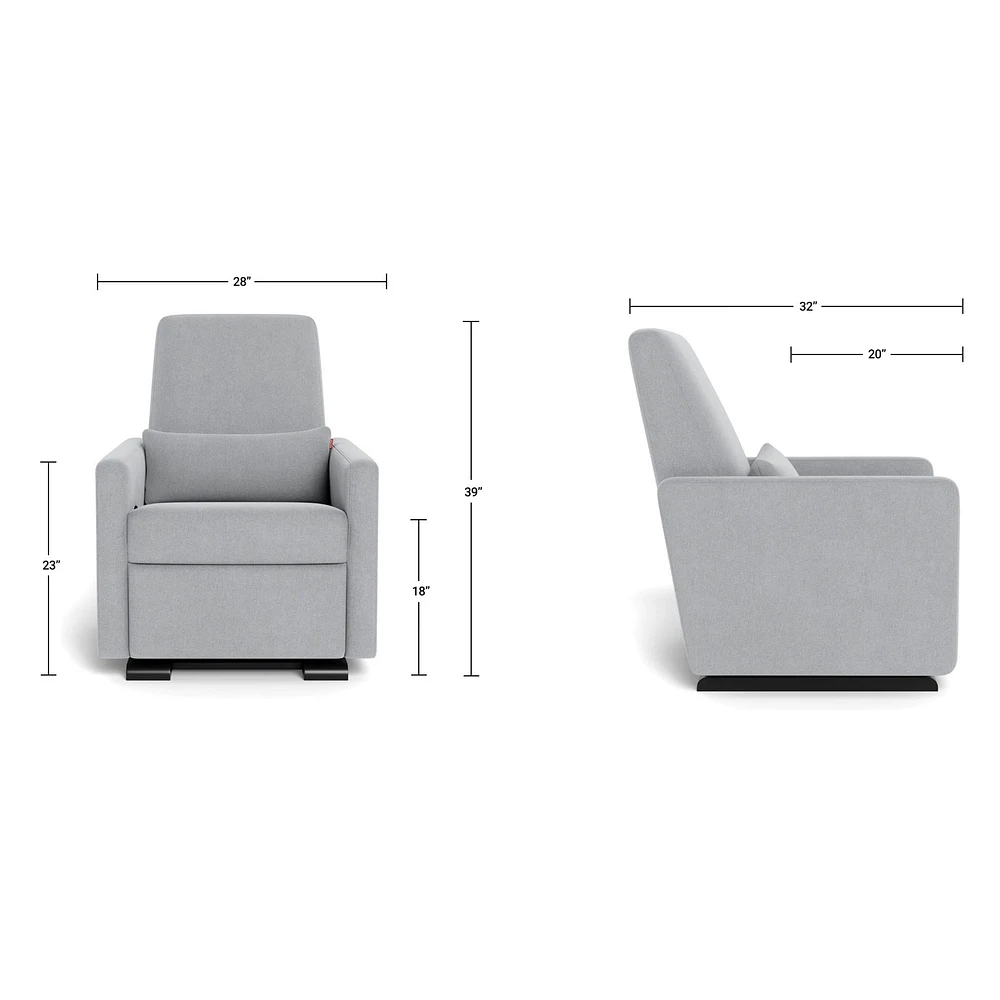 Grano Rocking and Reclining Armchair - Dune / Espresso(In Stock)