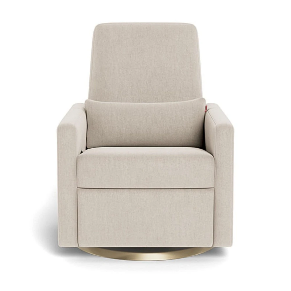 Rocking Glider Recliner Armchair Grano - Dune / Gold