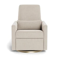 Rocking Glider Recliner Armchair Grano - Dune / Gold