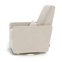 Rocking Glider Recliner Armchair Grano - Dune / Gold