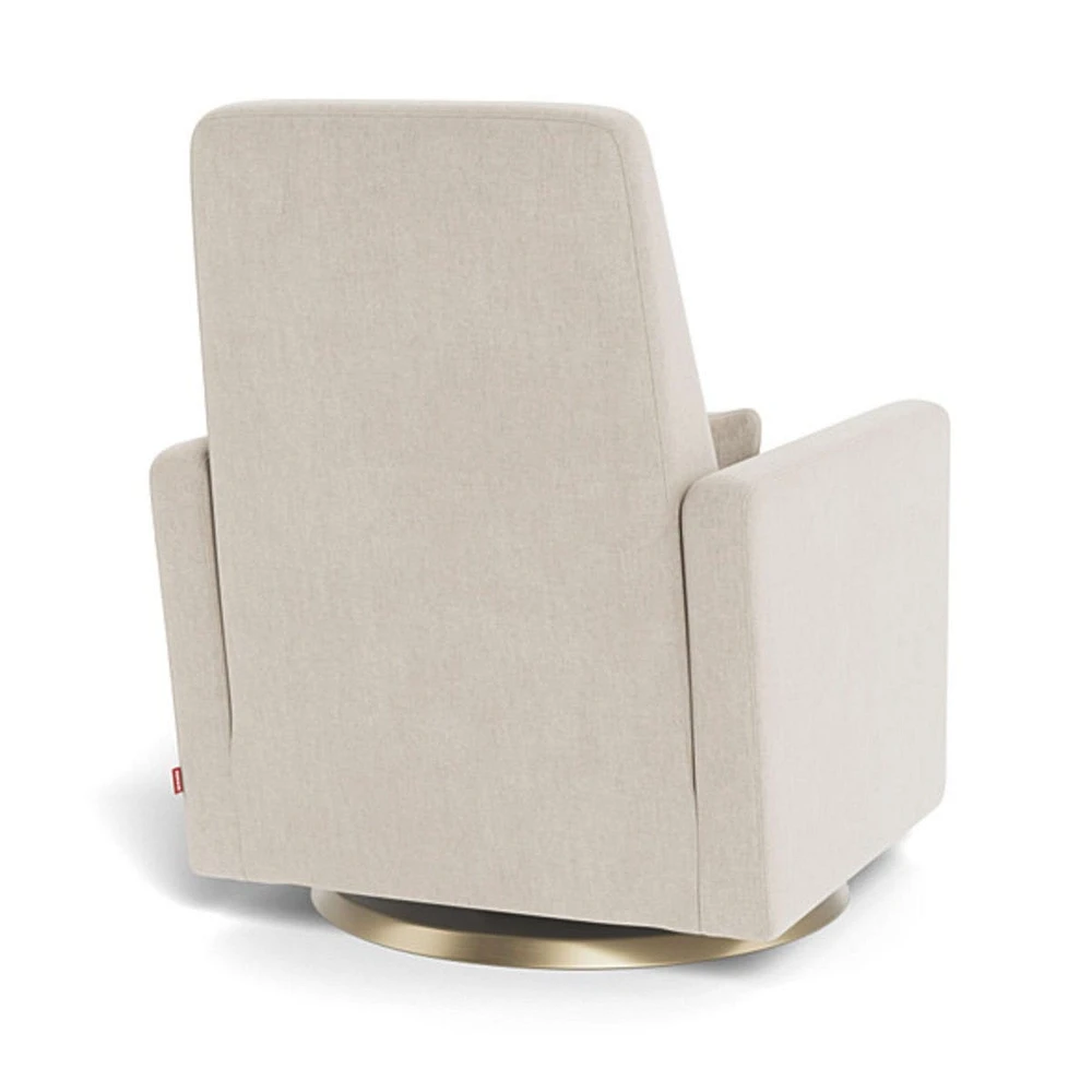 Rocking Glider Recliner Armchair Grano - Dune / Gold