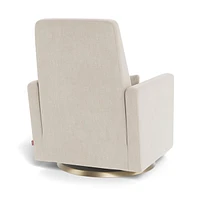 Rocking Glider Recliner Armchair Grano - Dune / Gold
