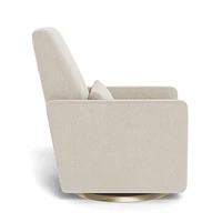 Rocking Glider Recliner Armchair Grano - Dune / Gold