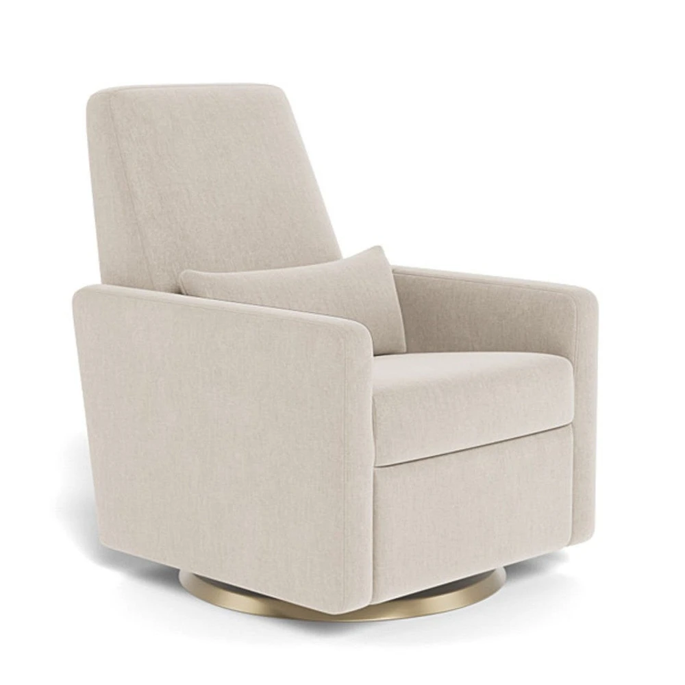 Rocking Glider Recliner Armchair Grano - Dune / Gold