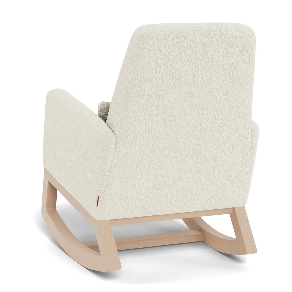 Joya Rocking Chair - White Faux Sheepskin / Maple (In Stock)