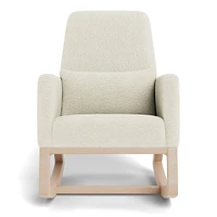 Joya Rocking Chair - White Faux Sheepskin / Maple (In Stock)