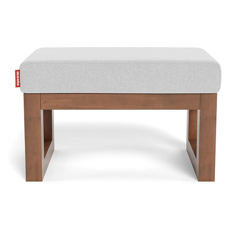 Joya Ottoman - Ash / Walnut